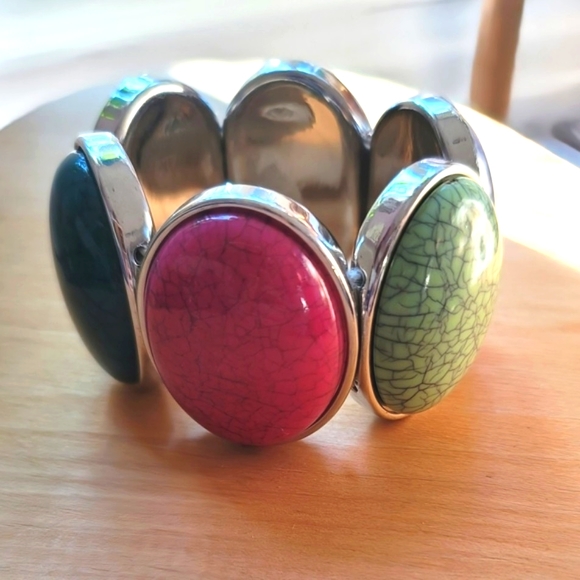 Fashion Multi-Gem Bracelet - Picture 1 of 5
